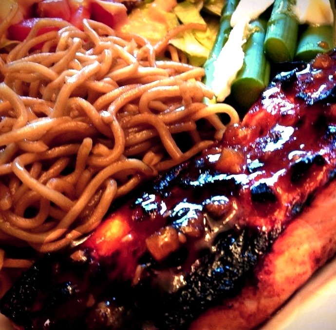Sweet ’n’ Hot Glazed Salmon — Salmon
