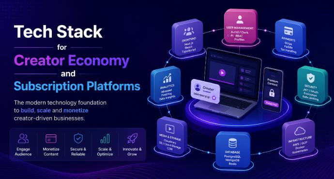 Scalable Tech Stack for Creator Economy and Subscription Platforms