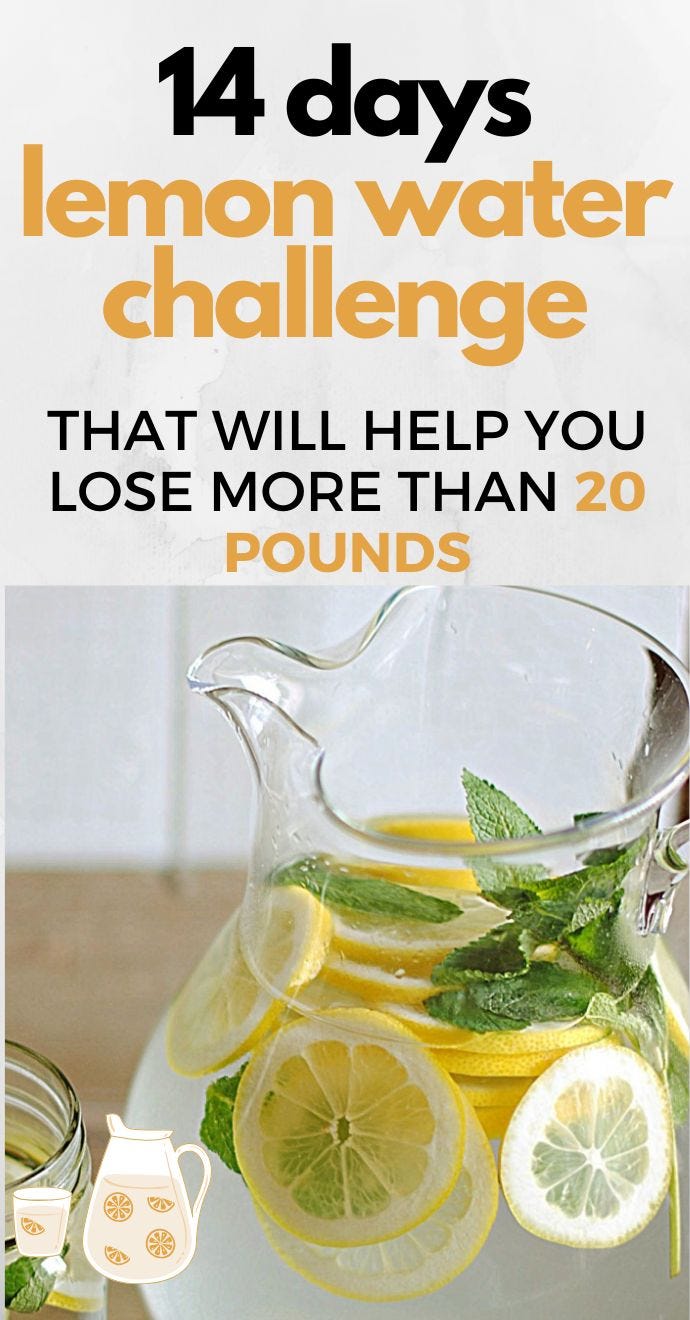 Here’s A 14Day Lemon Water Challenge That Will Help You Lose Weight