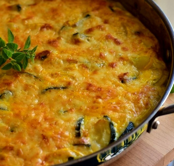 Vegetables — Squash, Egg, and Cheese Casserole