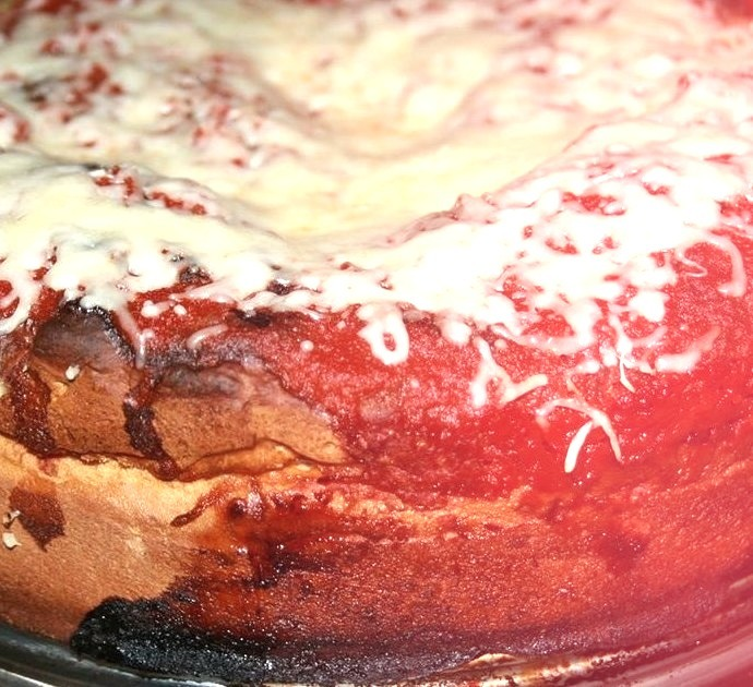 Double Crust Stuffed Pizza — Bread
