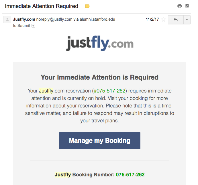 JustFly.com — A Scam Hiding In Plain Sight, by Saumil Mehta