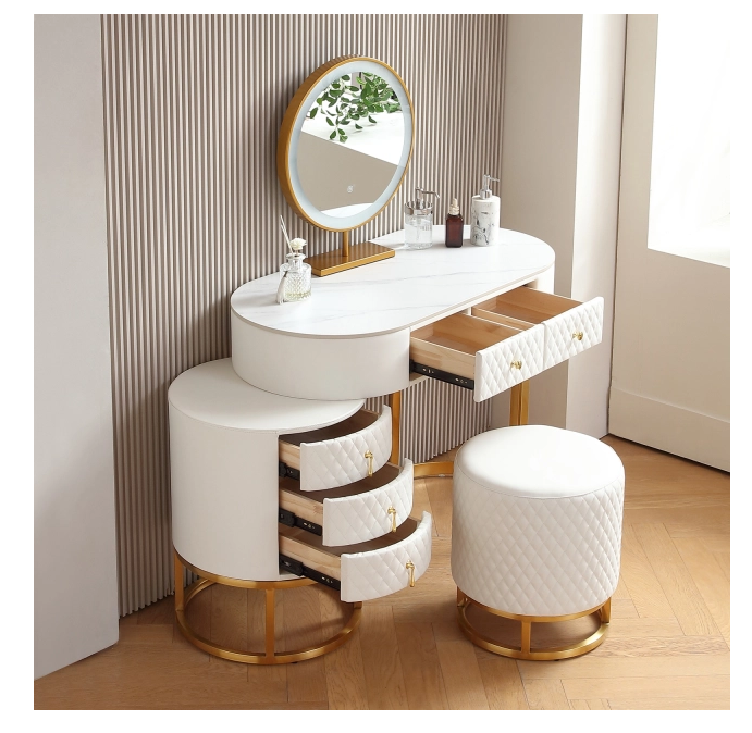 Elevating Home Decor with Modern Luxury Makeup Vanities  Medium
