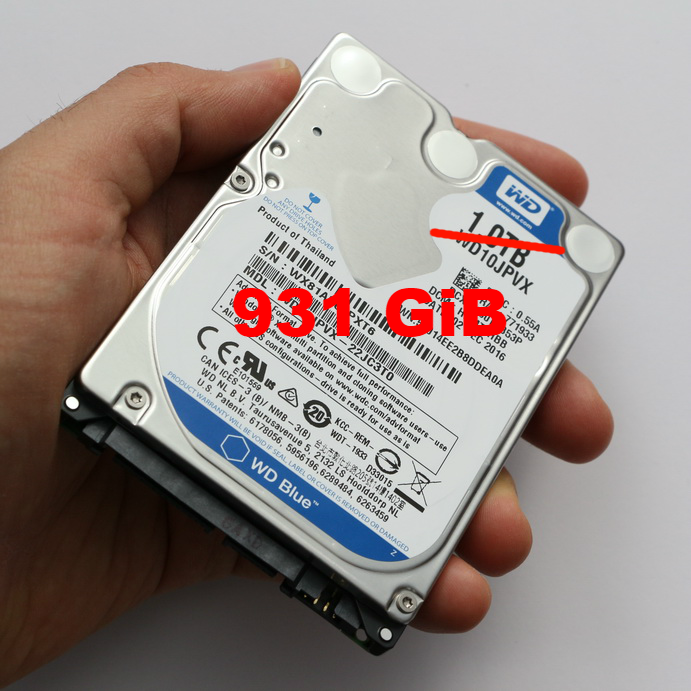 Why is my 1TB drive only 931GB?. Free space on the computer versus free… |  by Computing Daily | Medium