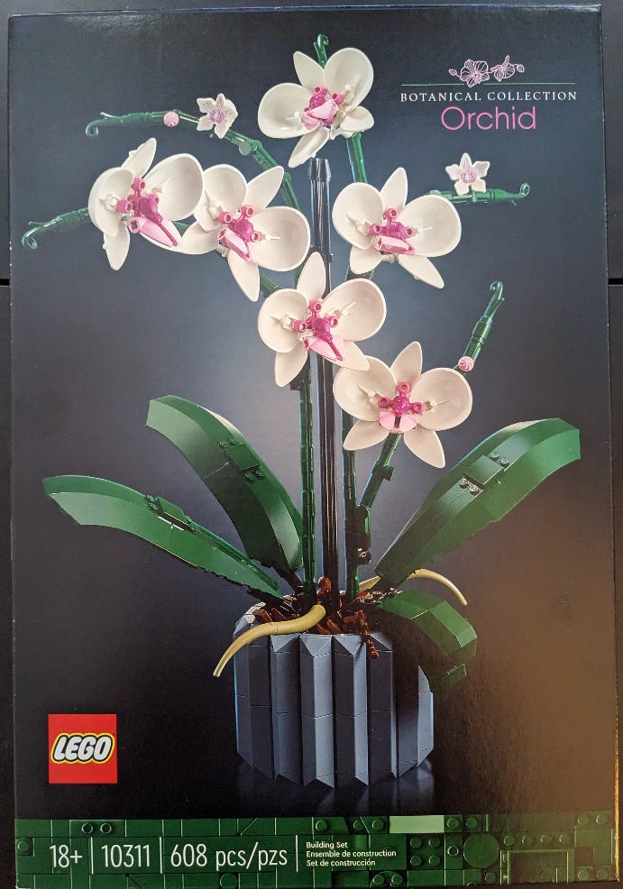 Lego orchidea  Lego flower, Lego sets, Lego