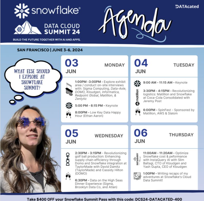 Snowflake Summit Help Me Craft the Perfect Conference Agenda Kate