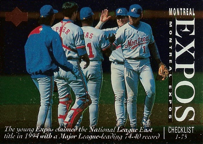 The 1994 Montreal Expos Could Have Thrilled Fans on the National Stage., by Ronald Snell