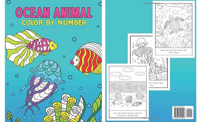 Sea Life Color By Number Coloring Book For Kids Ages 4-8 : Great Coloring  Book for Toddlers Ages 4-8. Enjoy The Amazing Short Story. ( Color By  Number