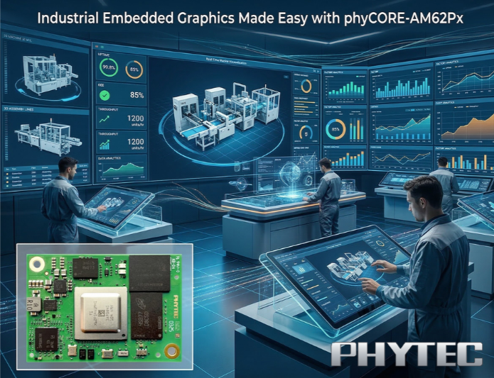 Industrial Embedded Graphics Made Easy with phyCORE‑AM62Px