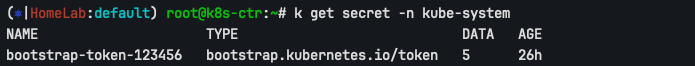 Bootstrap Token Secret