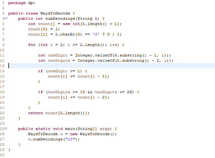 Ways To Decode. A message containing letters from A-Z… | by jatin ...