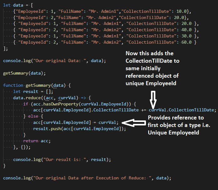 Use of Reduce to group the data from Array of Object | by Anish ...