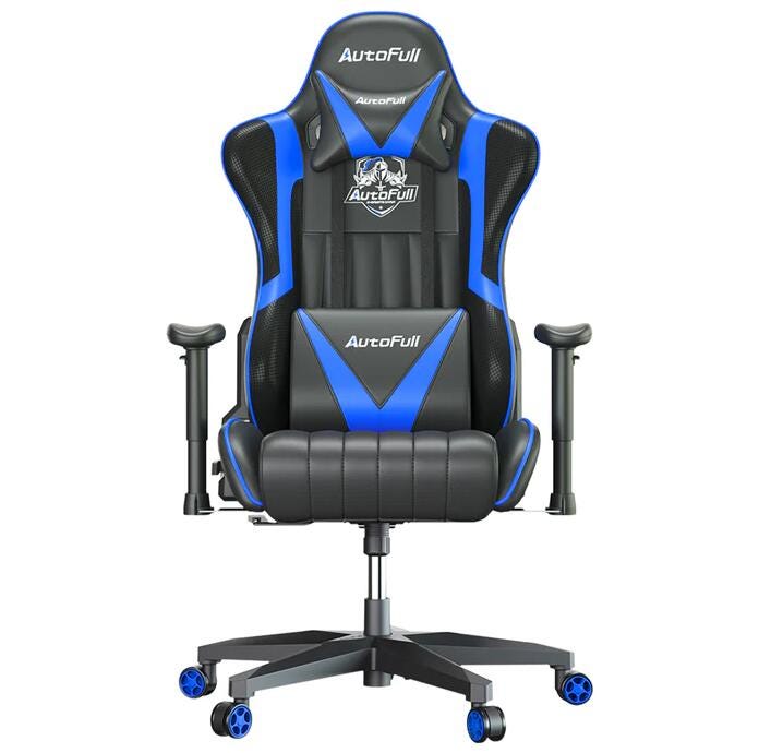 AUTOFULL ERGONOMIC GAMING CHAIR, STANDARD(BLUE) - autofull - Medium