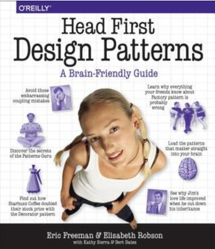 Reading programming books`Head First Design Patterns` by Miki Lee