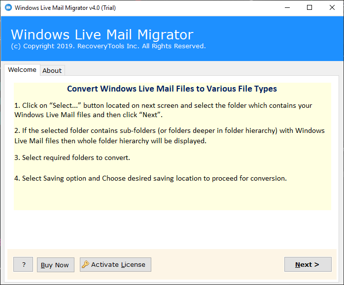 How to Import Windows Live Mail to Outlook 2019, 2016, 2013, 2010 by