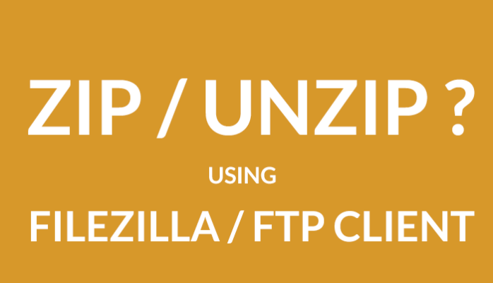 Unzip file when use Filezilla