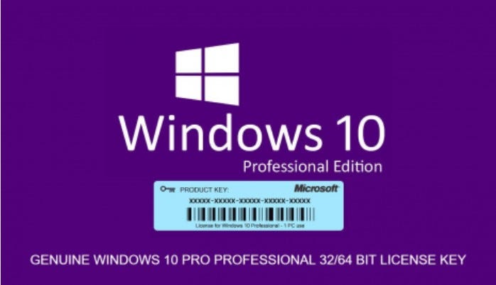 Purchasing Windows 10 Professional you will receive a 100% Original Microsoft license!  by 