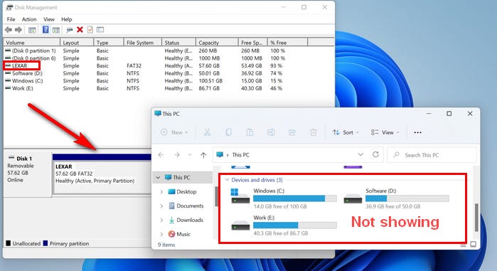 Fixed] USB Not Showing up in Windows 11 File Explorer