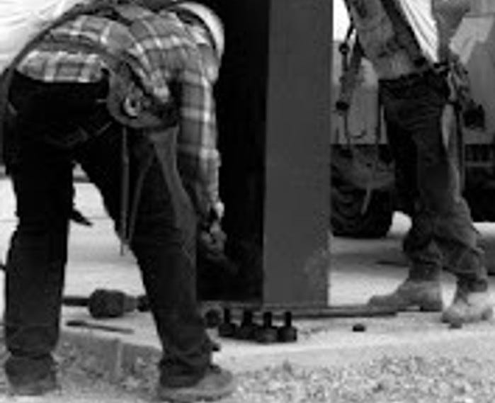 A Good Erection requires Perfect Alignment of the Nuts and Bolts. ©tmurphyphotos