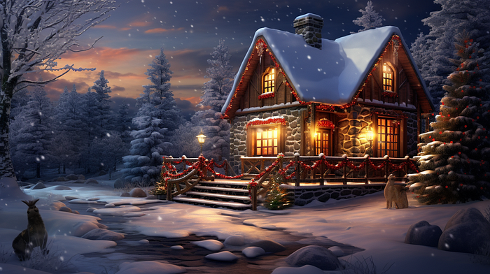 Midjourney Through Christmas: A Festive Exploration in AI Art – 88 Pics