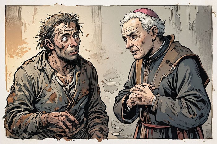 God’s grace in the bishop to valjean