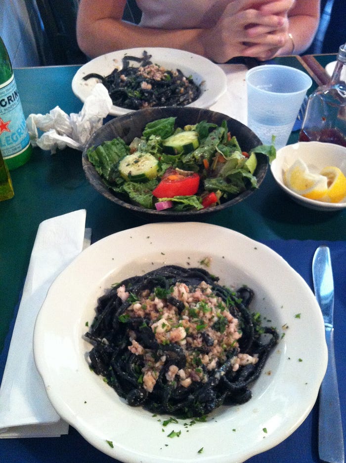 Squid ink Pasta. North End, Boston | by Julien Chaumond | Food pics