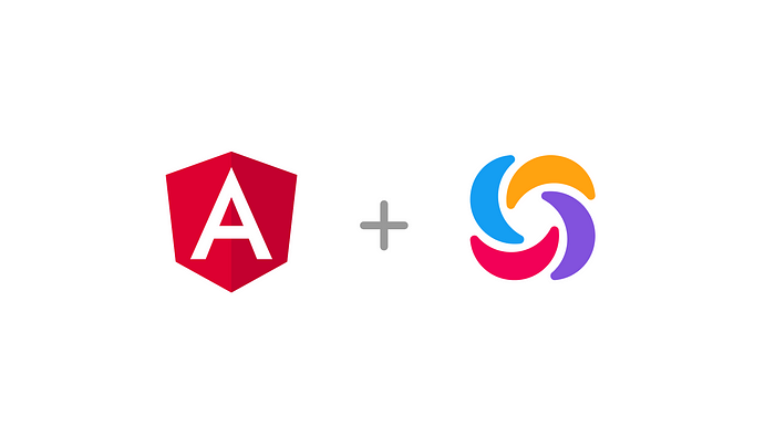 Angular logo plus sololearn logo