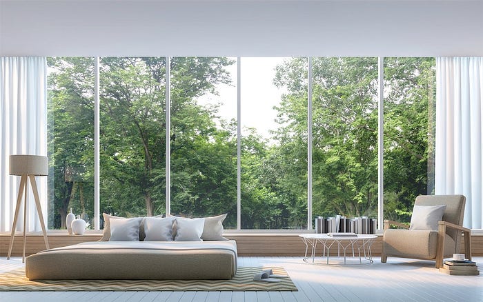 White Drapey in a modern home