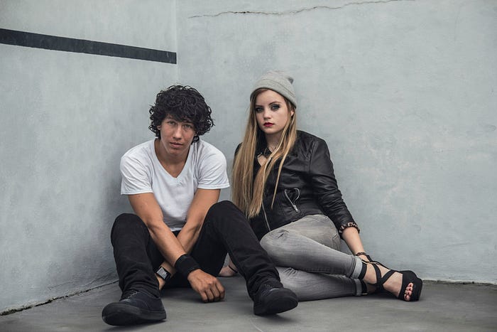 Cool looking college kids.