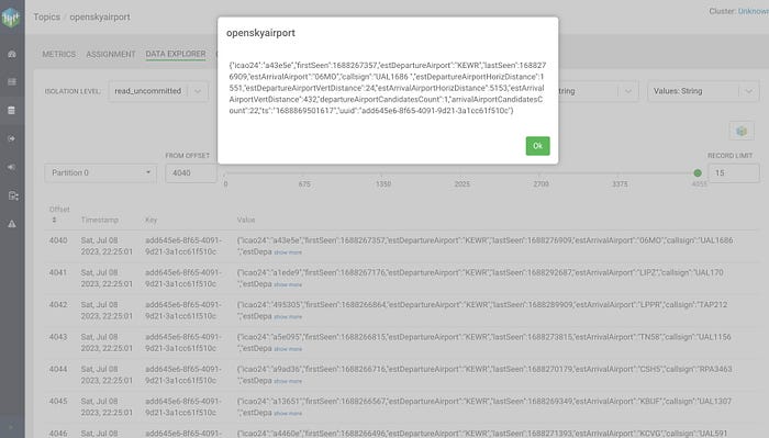 We can view any JSON/AVRO records without affecting the live stream.