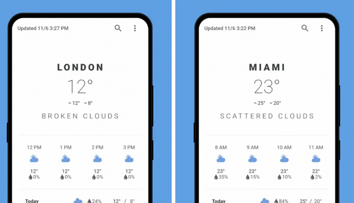 Clima - weather app