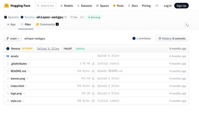 Hugging Face’s Transformers.js and ONNX Runtime Web