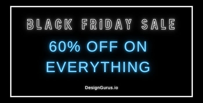 DesignGuru Black Friday Deal 60% OFF Everything