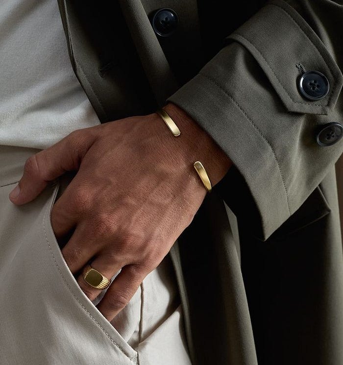 Popular men’s jewelry styles including gold chains, designer bracelets, diamond rings, and men’s accessories trends