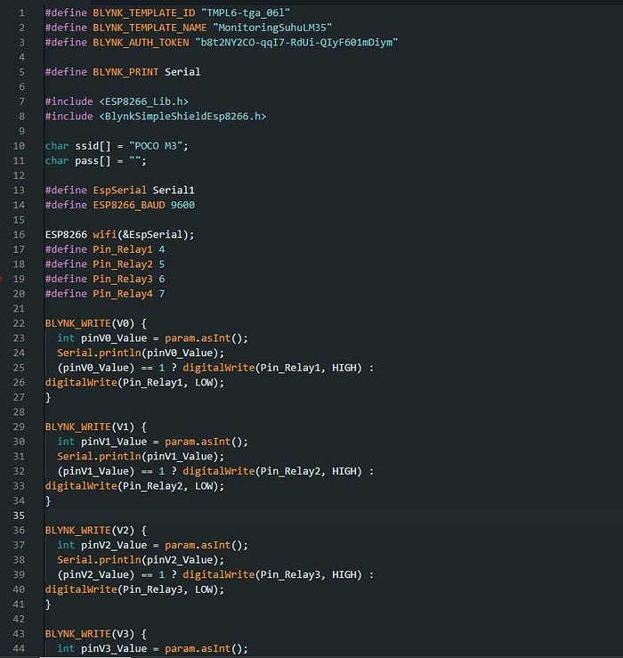 Tugas IoT : IOT Kontrol Relay Melalui Internet