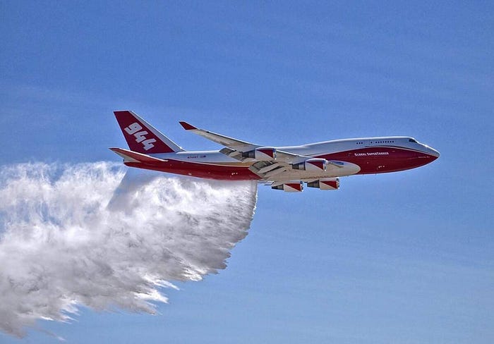 Armando Poeta on the use of B-52 and 747 Fire Tanker