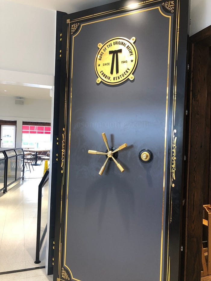mythical recipe vault at original KFC location
