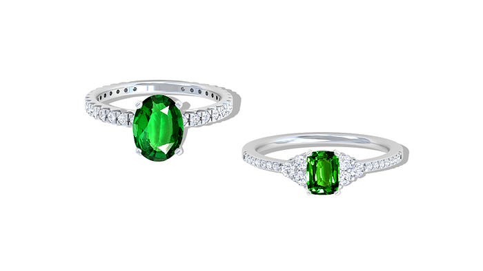 Tsavorite Ring