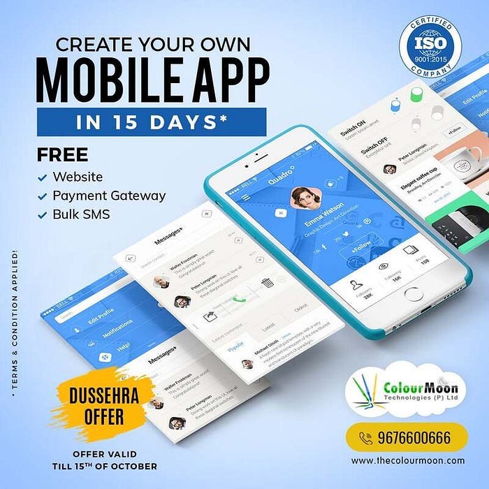 Mobile App Development Services — Android, iOS ColourMoon