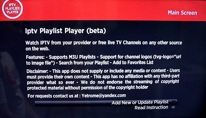 How to use M3U url on Roku?