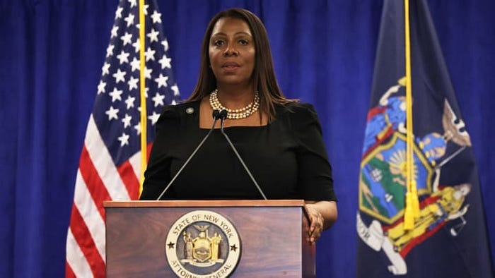 Letitia James has officially confirmed the seizure of Trump’s assets ...