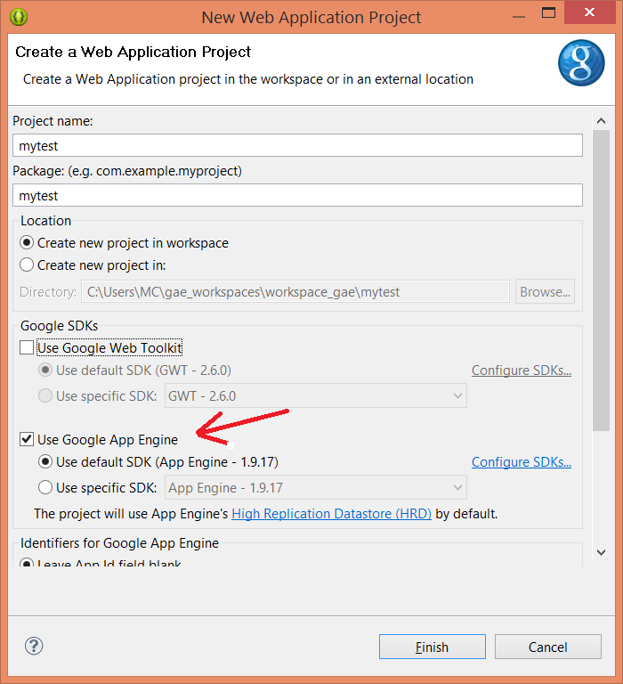 StepbyStep example of using Freemaker template engine in GAE/J by