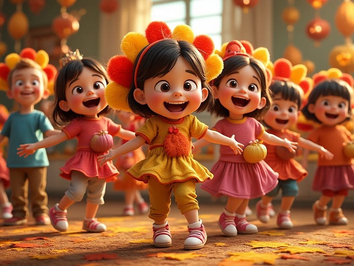Turkey Wobble & More | Thanksgiving Songs for Kids from Nessa’s Playhouse