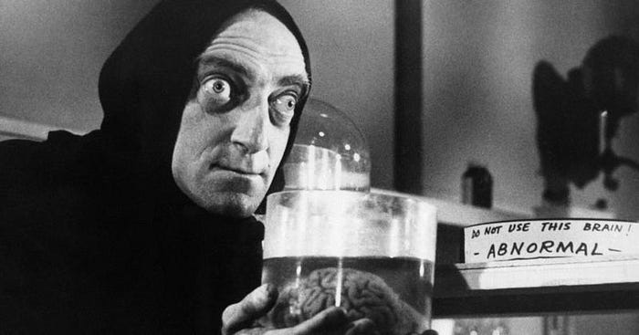 Igor with the Abby-Normal brain