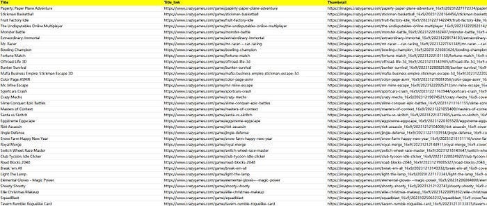 Crazy Games Scraper: Extract Game Data with ScrapeStorm