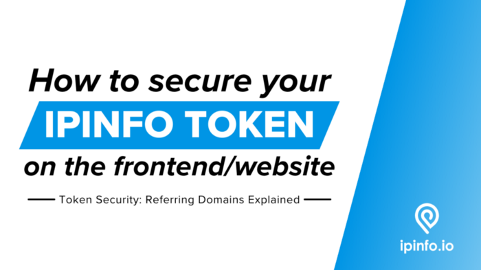 You shouldn’t put your IPinfo token in the frontend! Or, should you….?
