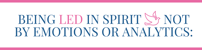 Being Led by the Holy Spirit