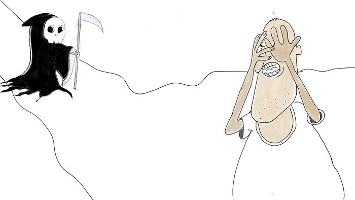 Death reaper cartoon