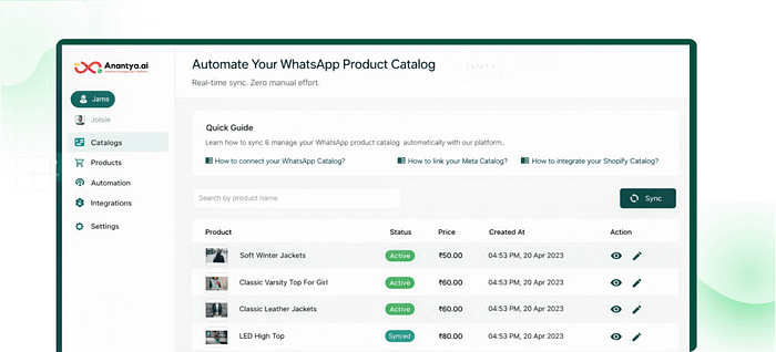 WhatsApp Catalog 