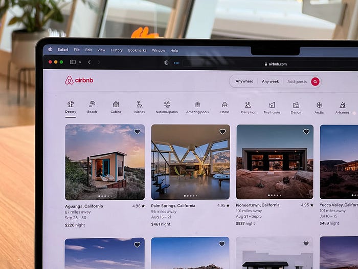 airbnb interface